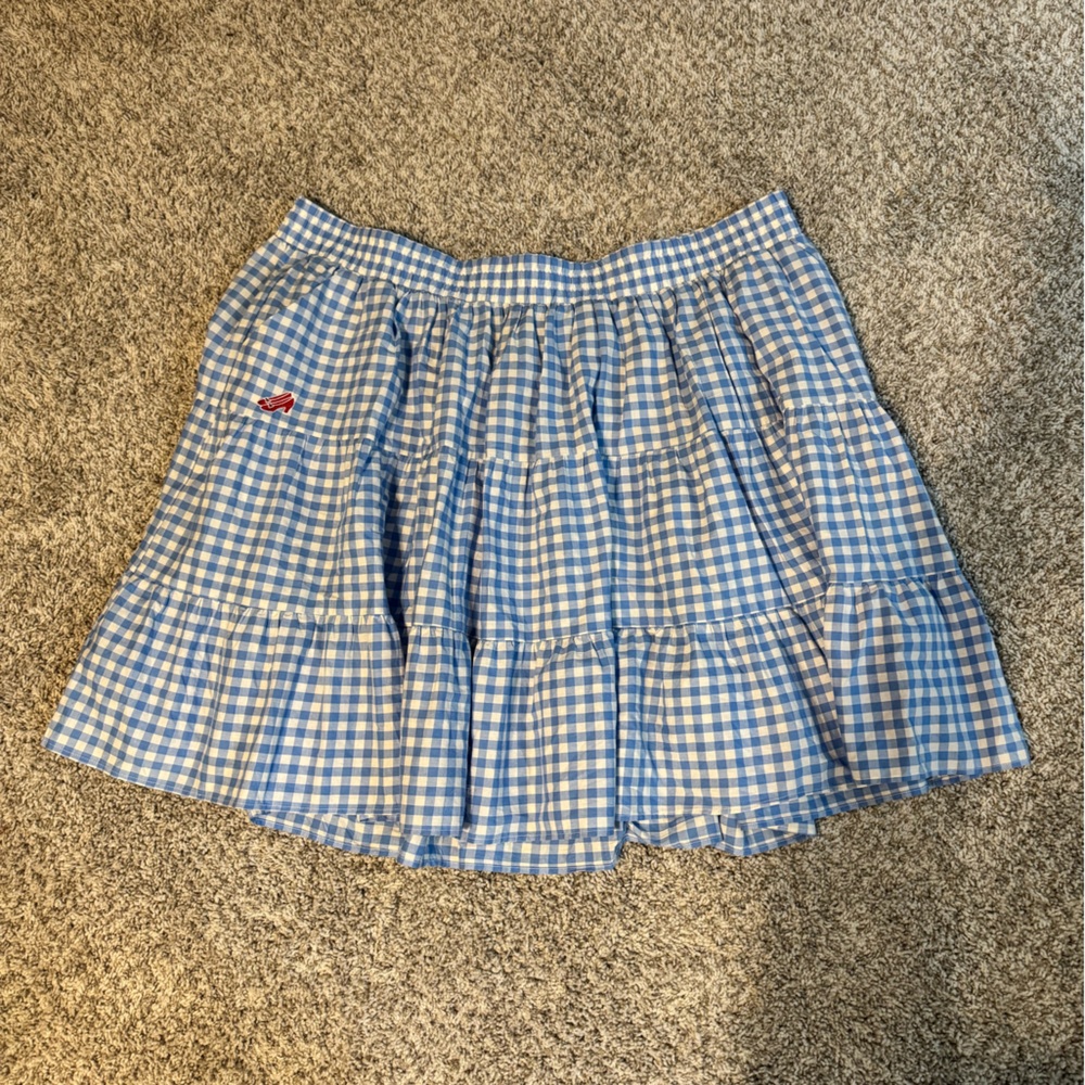 Blue and White Gingham Dorothy Wizard of Oz Ruby Slippers Skirt